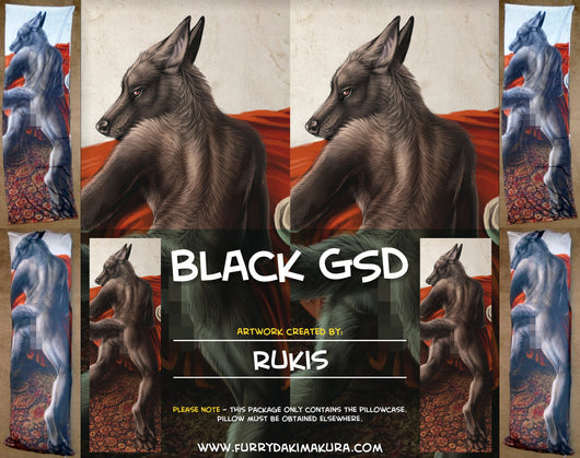 Black German Shepherd Dakey by Rukis