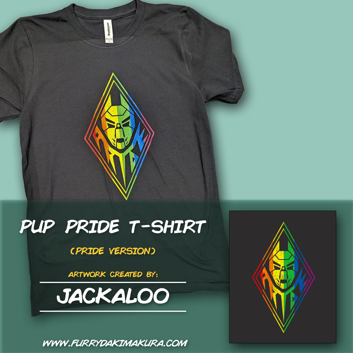 Pup Pride T-Shirt by Jackaloo