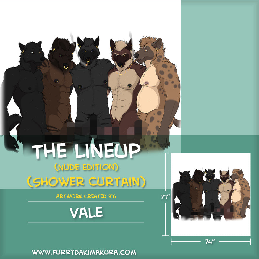 The Lineup Shower Curtain by TheVale